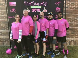 TradePMR employees at Pink Pumpkin charity event