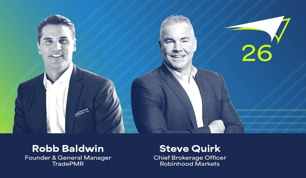 Robb Baldwin and Steve Quirk on blue background with Synergy26 logo