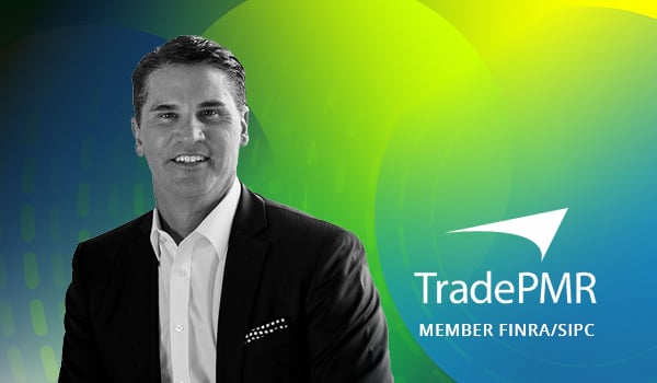 TradePMR founder Robb Baldwin headshot with TradePMR logo and green background