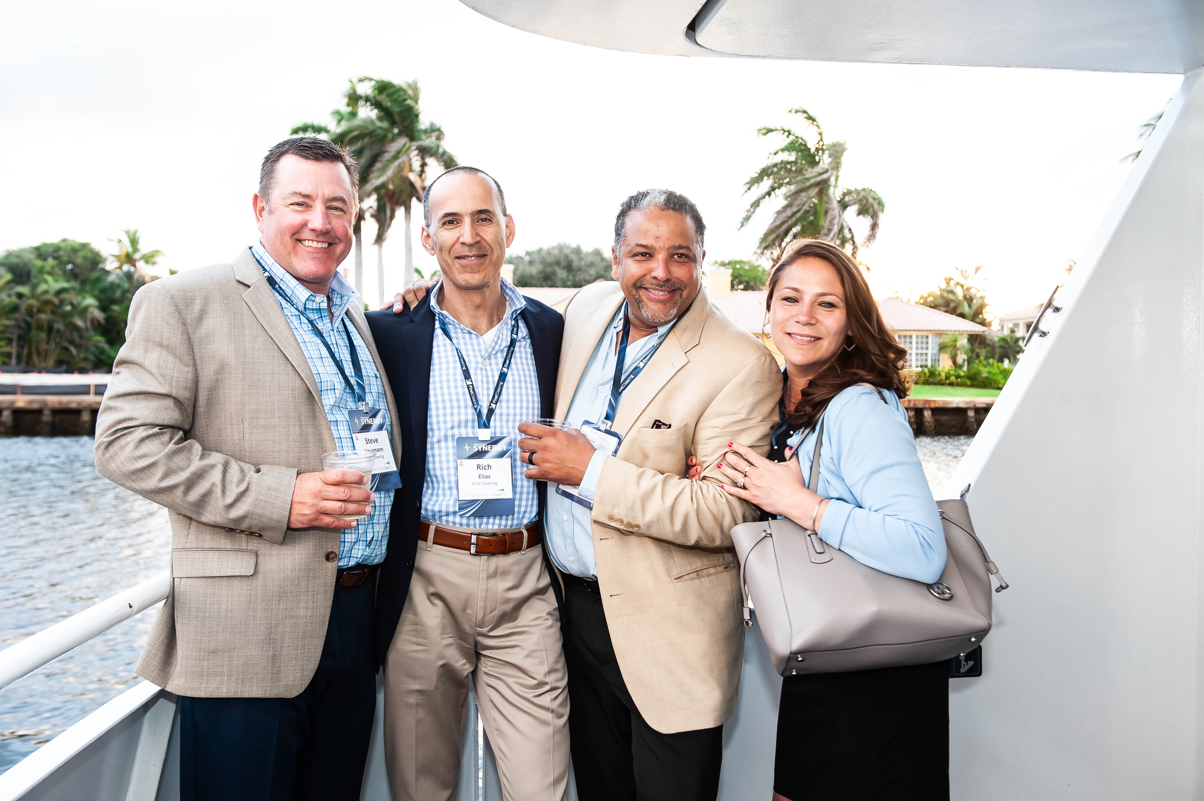 Attendees networking at the Synergy Conference.