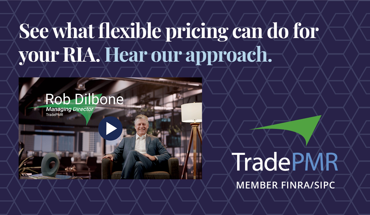 Rob Dilbone, Managing Director of TradePMR, video thumbnail for TradePMR’s approach to flexible pricing.